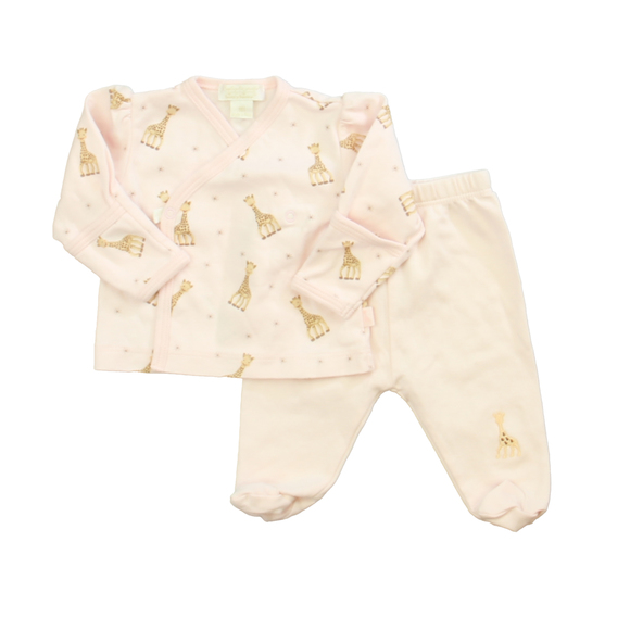 Kissy Kissy Matching Sets Kissy Kissy Girls Pink Giraffe Apparel